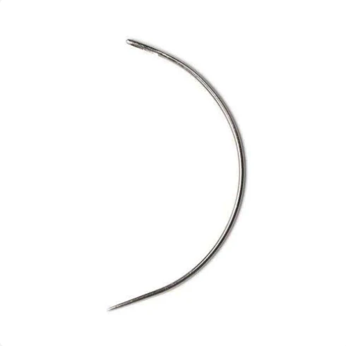 Annie Curved Weaving Needle, Bulk Pack, Silver | 2 For The Price Of 1