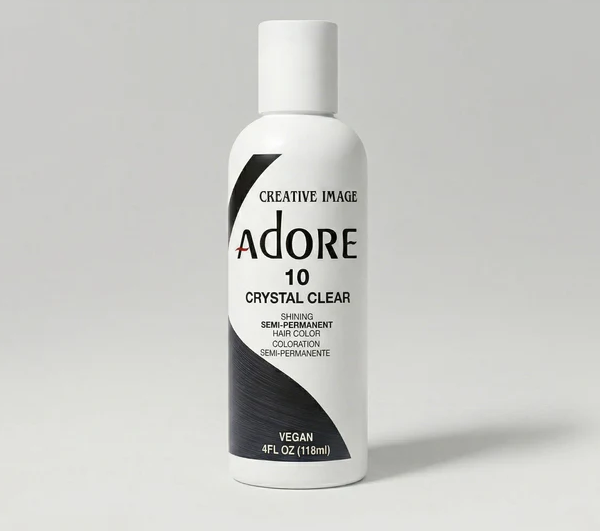 Adore Semi-Permanent Hair Color "Crystal Clear" #10 Vegan Hair Dye